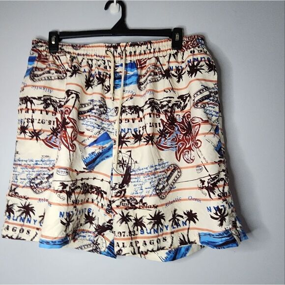 MENS XL Swim Shorts CARIBBEAN JOE Drawstring Side Inside Pocket Islands - Picture 3 of 8